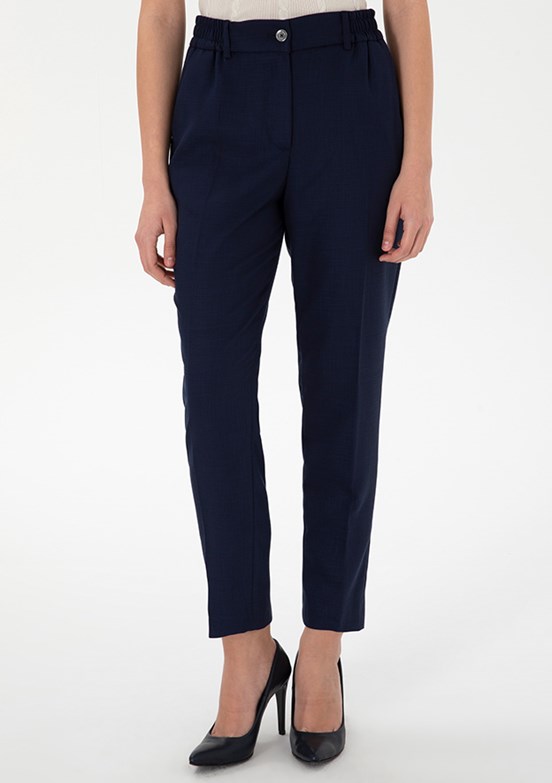 PIERRE CARDIN Lacivert Kadın Cropped Pantolon