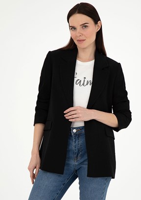 PİERRE CARDİN Siyah Kadın Regular Ceket