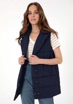 PIERRE CARDIN Lacivert Kadın Basic Mont