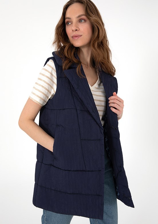 PIERRE CARDIN Lacivert Kadın Basic Mont
