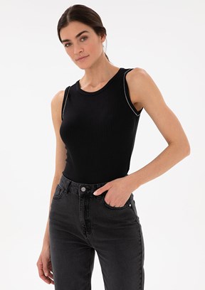PİERRE CARDİN Siyah Kadın Örme Bluz