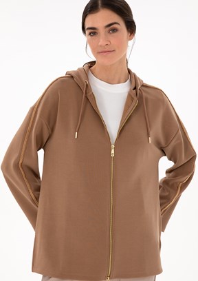 PİERRE CARDİN Kahverengi Kadın Comfort Sweatshirt