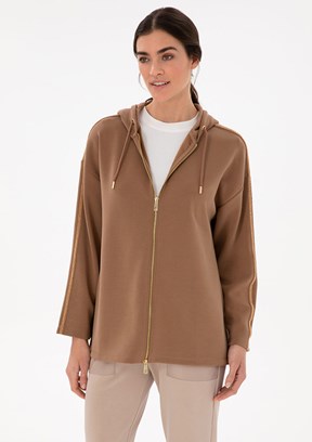 PİERRE CARDİN - Kadın Kahverengi Comfort Sweatshirt