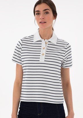 PİERRE CARDİN Lacivert Kadın Regular T-Shirt