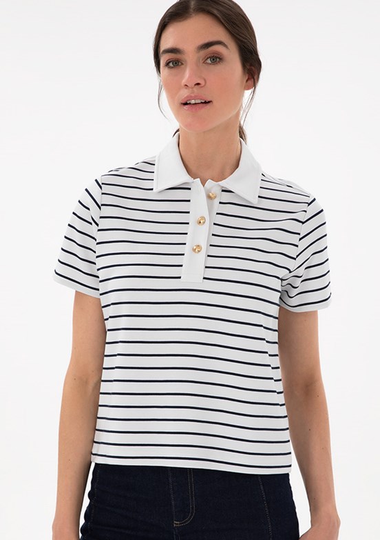 PİERRE CARDİN Lacivert Kadın Regular T-Shirt