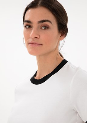 PİERRE CARDİN Beyaz Kadın Slim T-Shirt