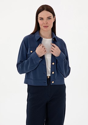 PIERRE CARDIN Lacivert Kadın Regular Sweatshirt