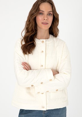 PIERRE CARDIN Beyaz Kadın Regular Mont