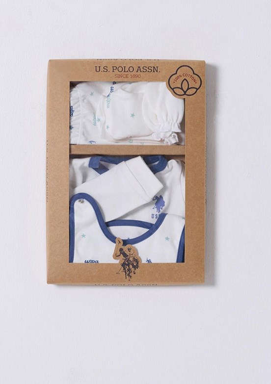 US POLO ASSN Beyaz Erkek Bebek Hastane Çıkışı