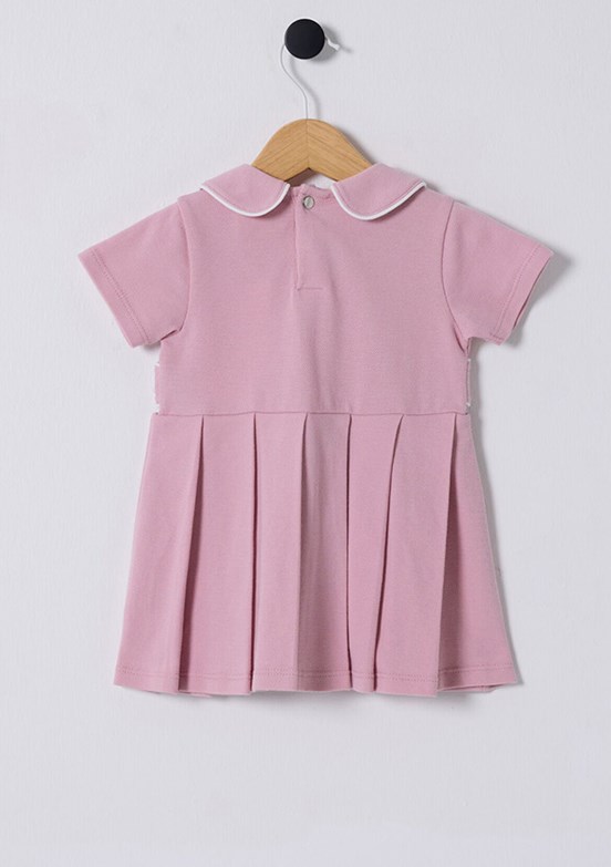 US POLO ASSN Pembe Kız Bebek Basic Elbise