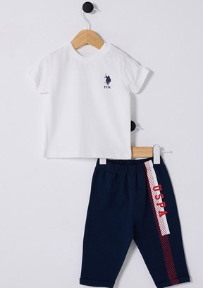 US POLO ASSN Lacivert Erkek Bebek Eşofman Takımı