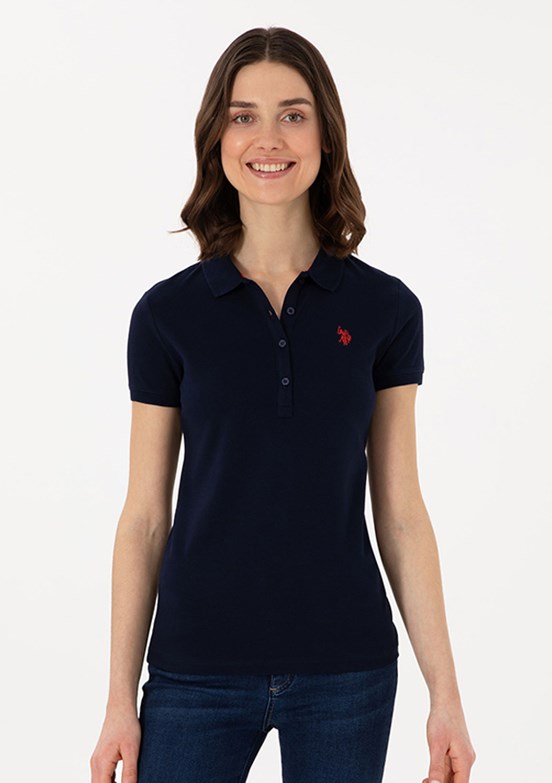 US POLO ASSN Lacivert Kadın Slim T-shirt