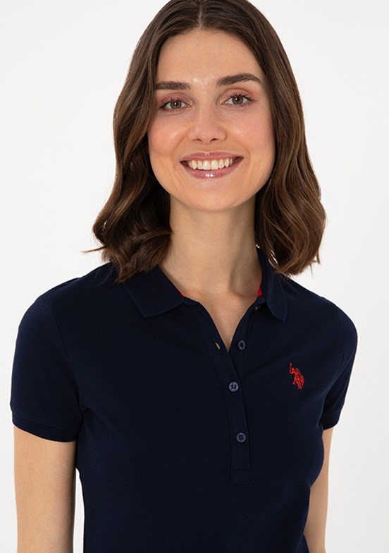 US POLO ASSN Lacivert Kadın Slim T-shirt