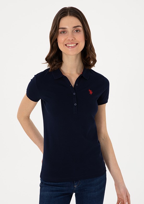 US POLO ASSN Lacivert Kadın Slim T-shirt
