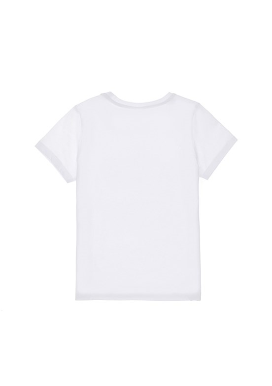 US POLO ASSN Beyaz Kız Çocuk Basic T-Shirt