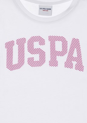US POLO ASSN Beyaz Kız Çocuk Basic T-Shirt