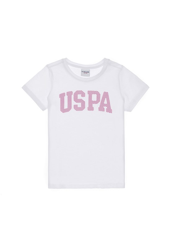 US POLO ASSN Beyaz Kız Çocuk Basic T-Shirt