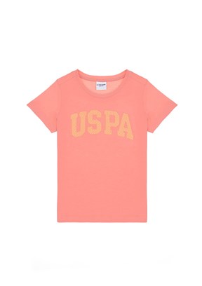 US POLO ASSN Pembe Kız Çocuk Slim T-Shirt