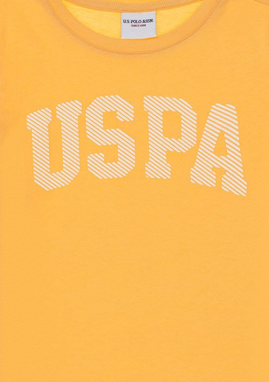 US POLO ASSN Turuncu Kız Çocuk Slim T-Shirt