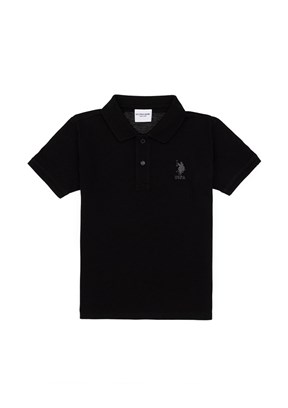 US POLO ASSN Siyah Erkek Çocuk Basic T-Shirt