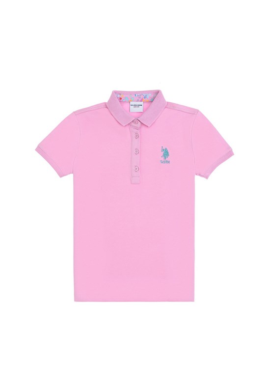 US POLO ASSN Beyaz Kız Çocuk Basic T-Shirt