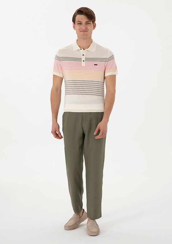 US POLO ASSN Yeşil Erkek Chino Pantolon