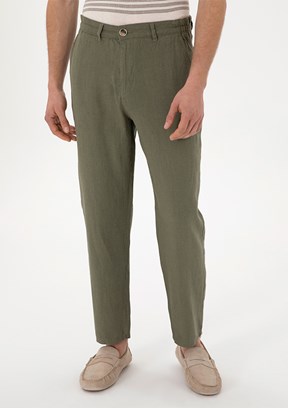 US POLO ASSN Yeşil Erkek Chino Pantolon