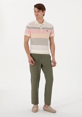 US POLO ASSN Yeşil Erkek Chino Pantolon