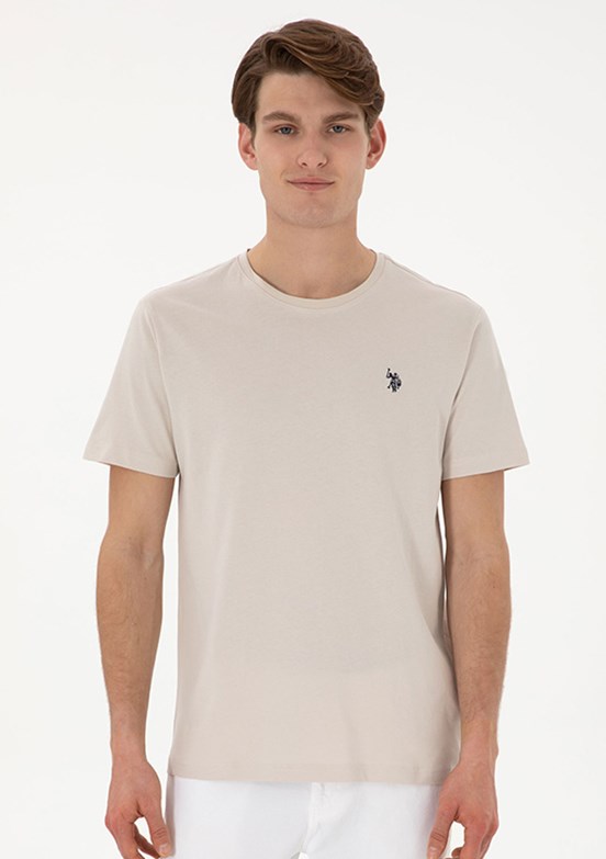 US POLO ASSN Bej Erkek Regular T-Shirt