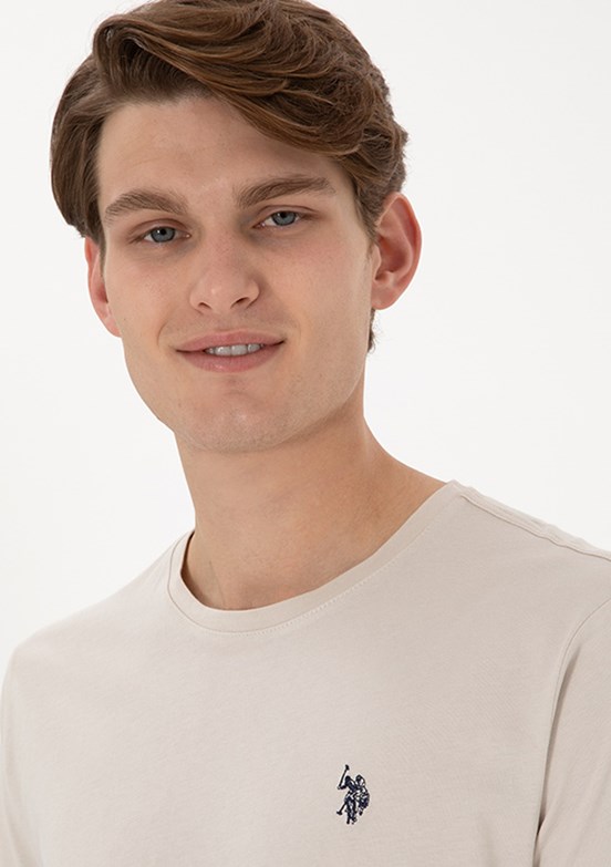 US POLO ASSN Bej Erkek Regular T-Shirt