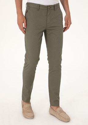 US POLO ASSN Yeşil Erkek Chino Pantolon