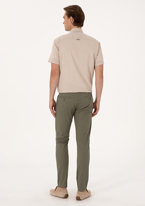 US POLO ASSN Yeşil Erkek Chino Pantolon