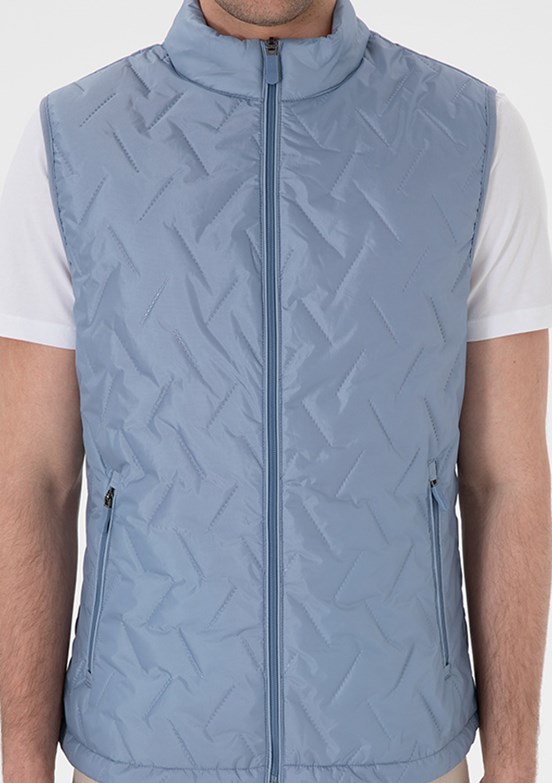 US POLO ASSN Mavi Erkek Basic Yelek