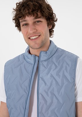 US POLO ASSN Mavi Erkek Basic Yelek