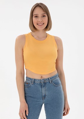 US POLO ASSN Turuncu Kadın Basic T-Shirt