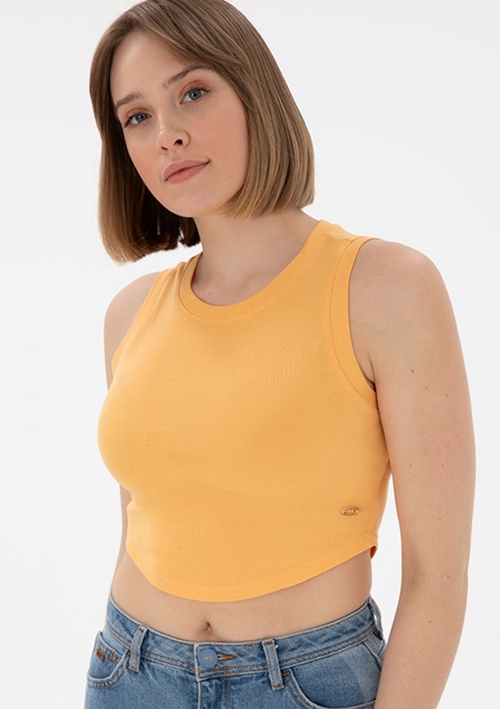 US POLO ASSN Turuncu Kadın Basic T-Shirt