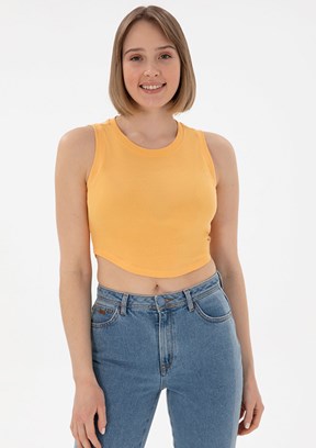 US POLO ASSN Turuncu Kadın Basic T-Shirt