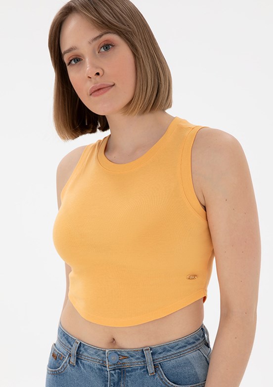 US POLO ASSN Turuncu Kadın Basic T-Shirt