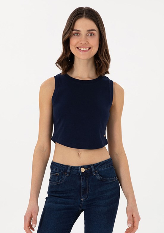 US POLO ASSN Lacivert Kadın Basic T-Shirt