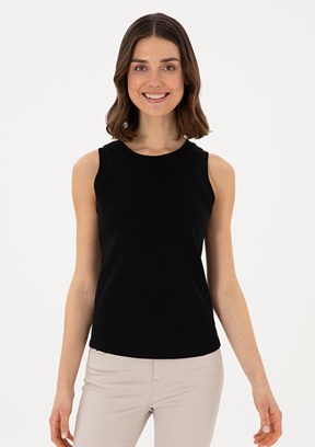 US POLO ASSN Siyah Kadın Basic T-Shirt