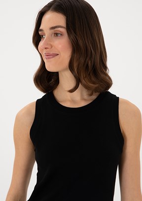 US POLO ASSN Siyah Kadın Basic T-Shirt