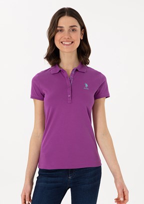 US POLO ASSN Mor Kadın Basic T-shirt