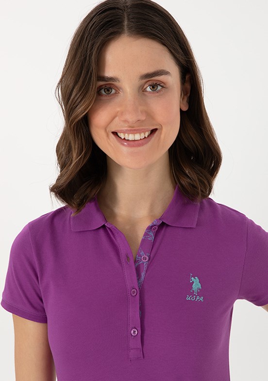 US POLO ASSN Mor Kadın Basic T-shirt