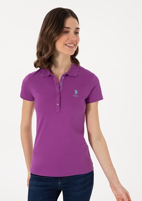 US POLO ASSN Mor Kadın Basic T-shirt