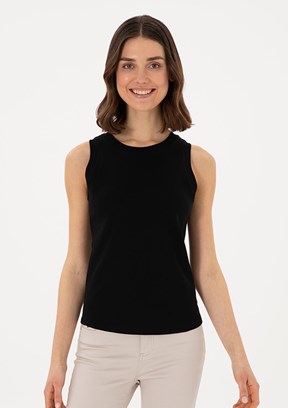US POLO ASSN Siyah Kadın Basic T-Shirt