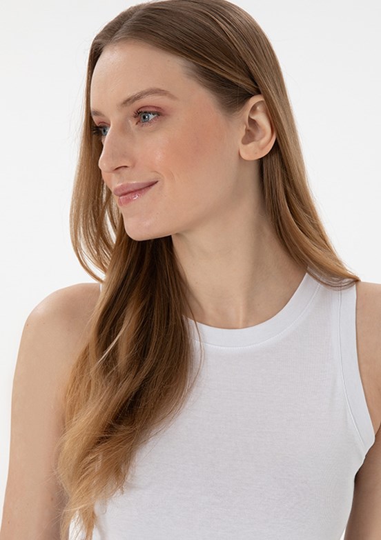 US POLO ASSN Beyaz Kadın Basic T-Shirt