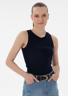 US POLO ASSN Lacivert Kadın Basic T-Shirt