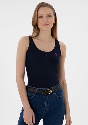 US POLO ASSN Lacivert Kadın Basic T-Shirt