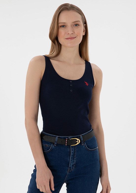US POLO ASSN Lacivert Kadın Basic T-Shirt