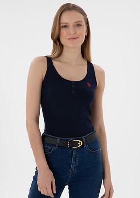 US POLO ASSN Lacivert Kadın Basic T-Shirt